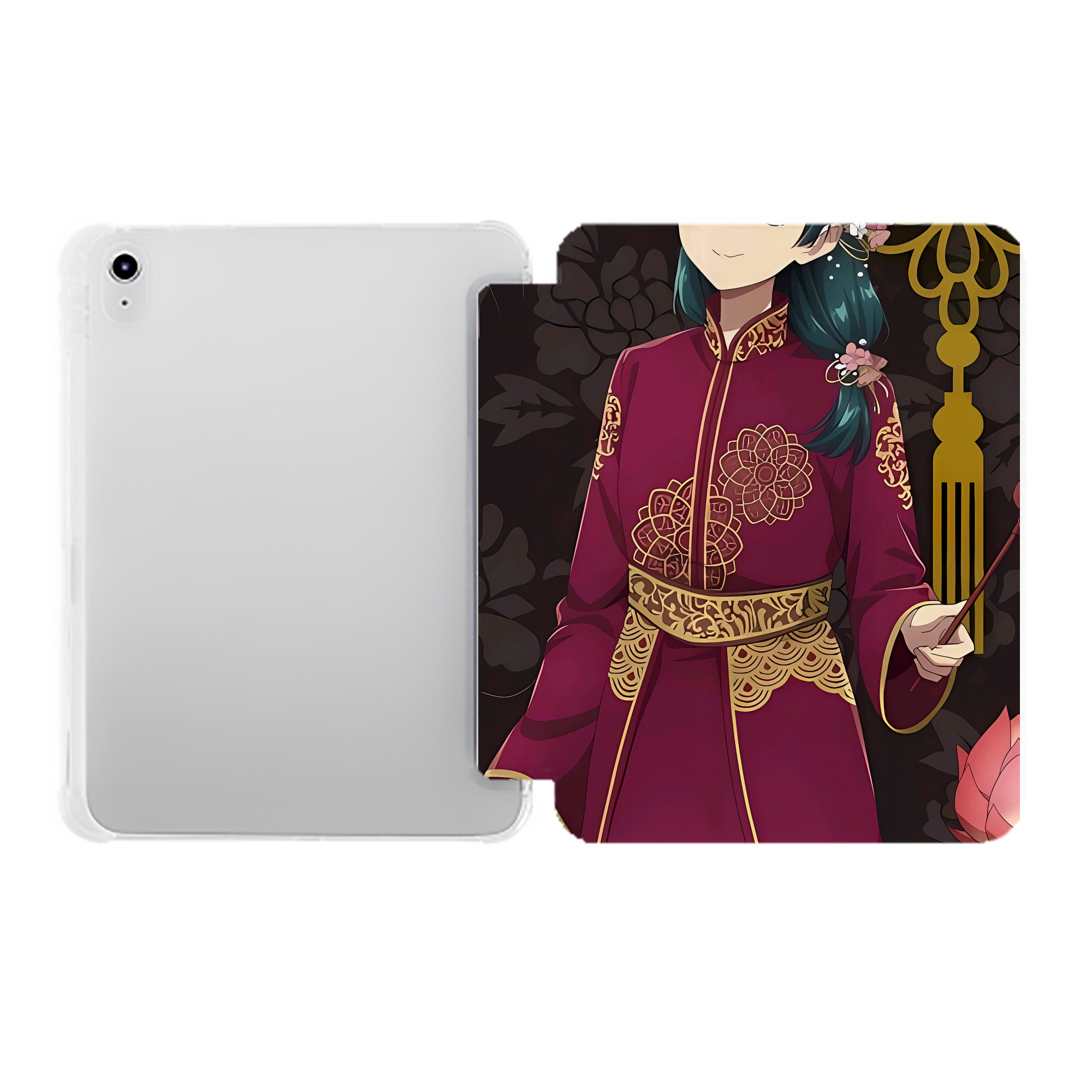 （画像用） 薬屋のひとりごと The Apothecary Diaries IPad ケース ペン収納付き 三つ折りスタンド PUレザー×シリコン 対応機種9.5/10.5/10.9インチ